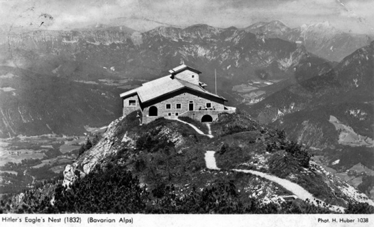 Adolf Hitler visits the newly constructed Kehlsteinhaus (Eagle's Nest) for the first time. The tea house is located at 1834 meters on the Hoher Göll, above the Berghof, it was commissioned by Martin Bormann and built in 1 year